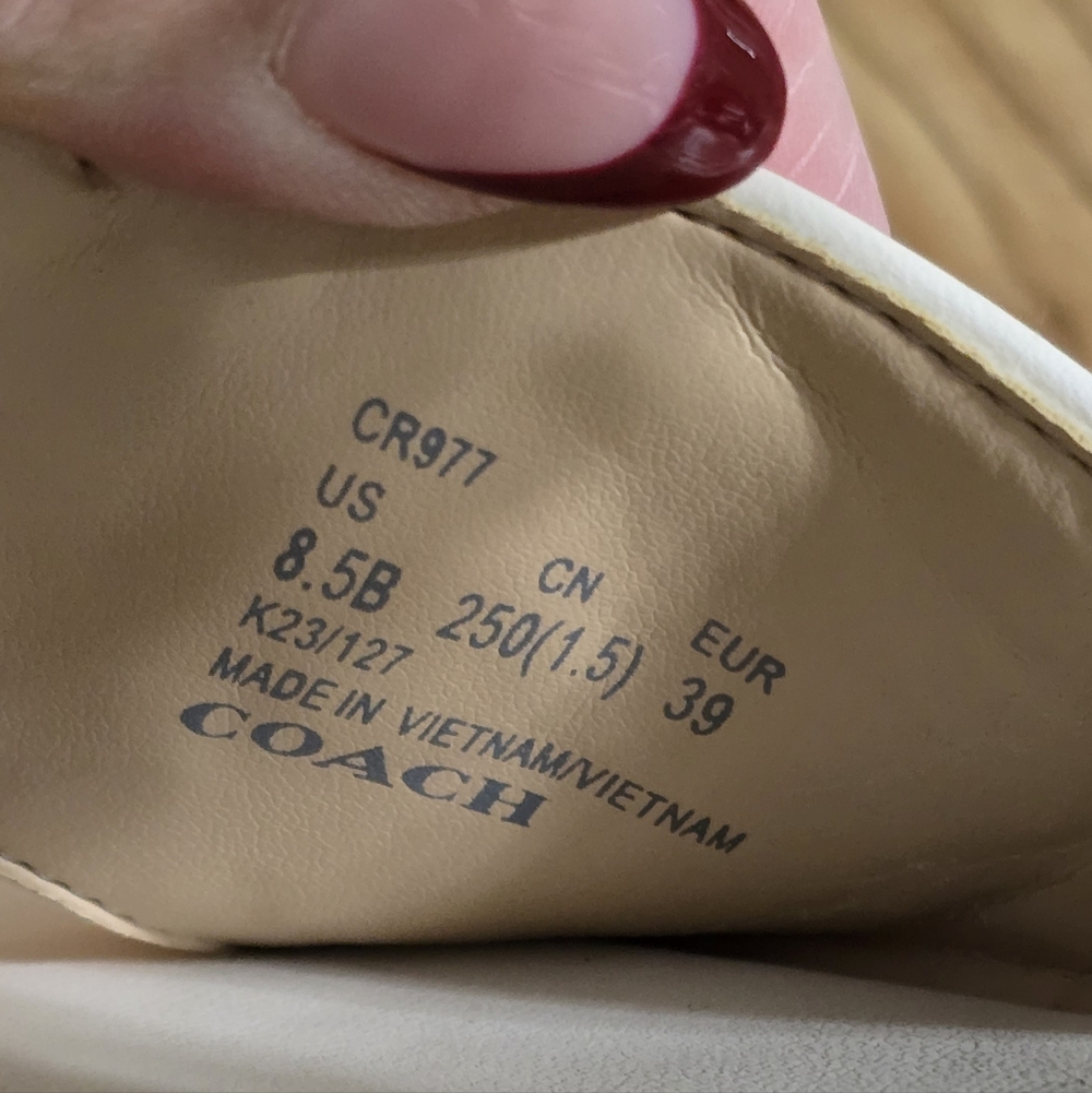 Coach Women's Peyton Leather Chunky‎ Sandal Size 8.5 - Picture 11 of 14